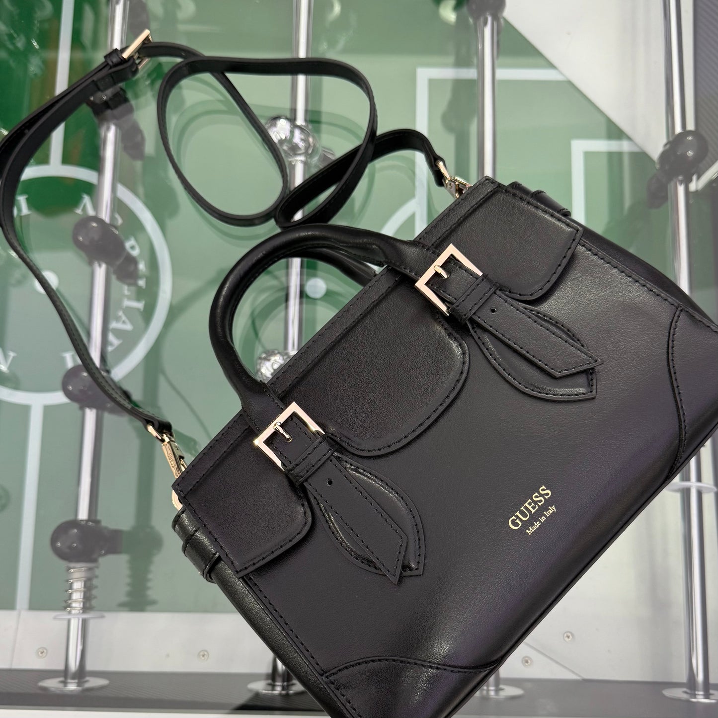 Borsa GUESS (Vera Pelle), col.Nero