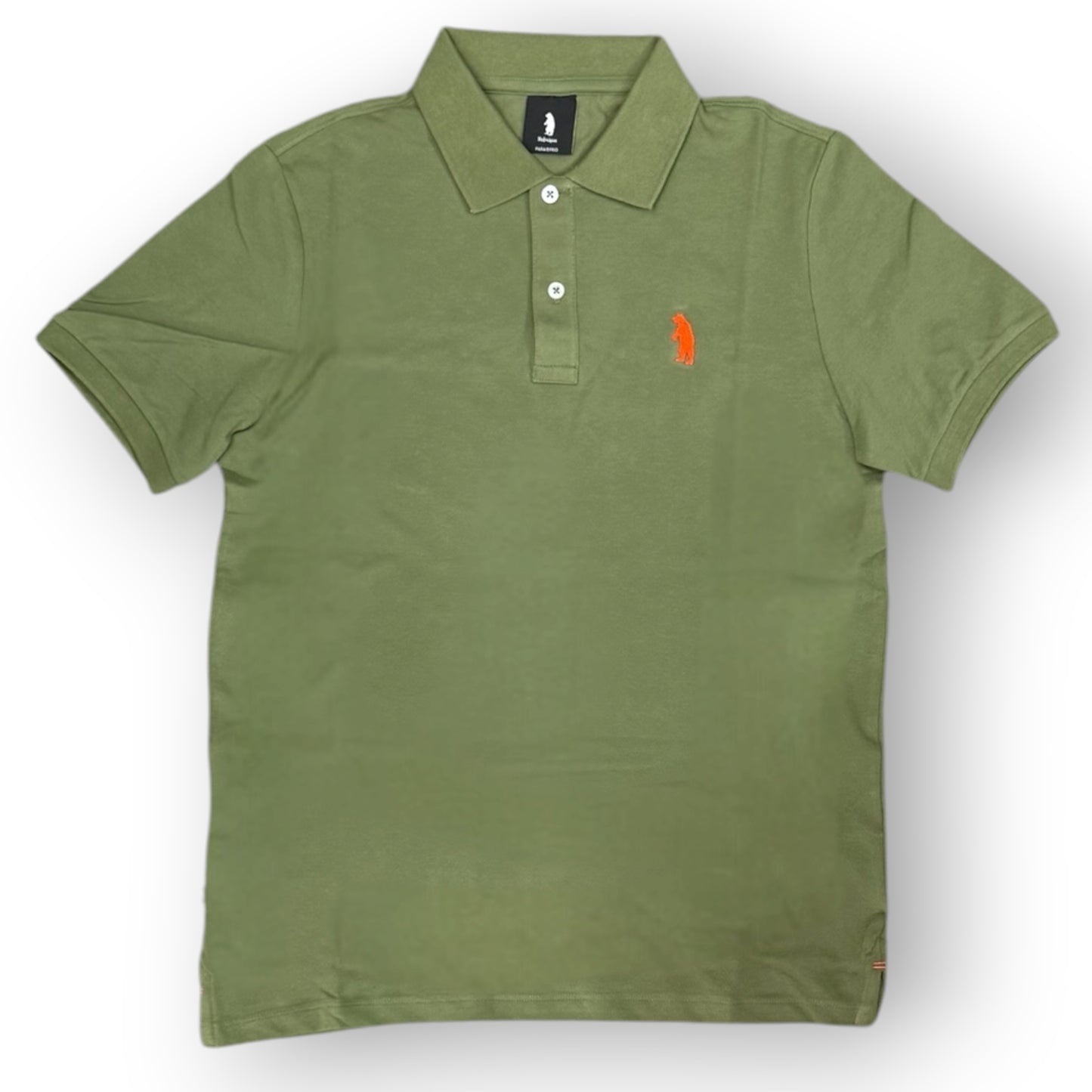 REFRIGUE- Polo Uomo, con logo lato cuore, col.Military Green