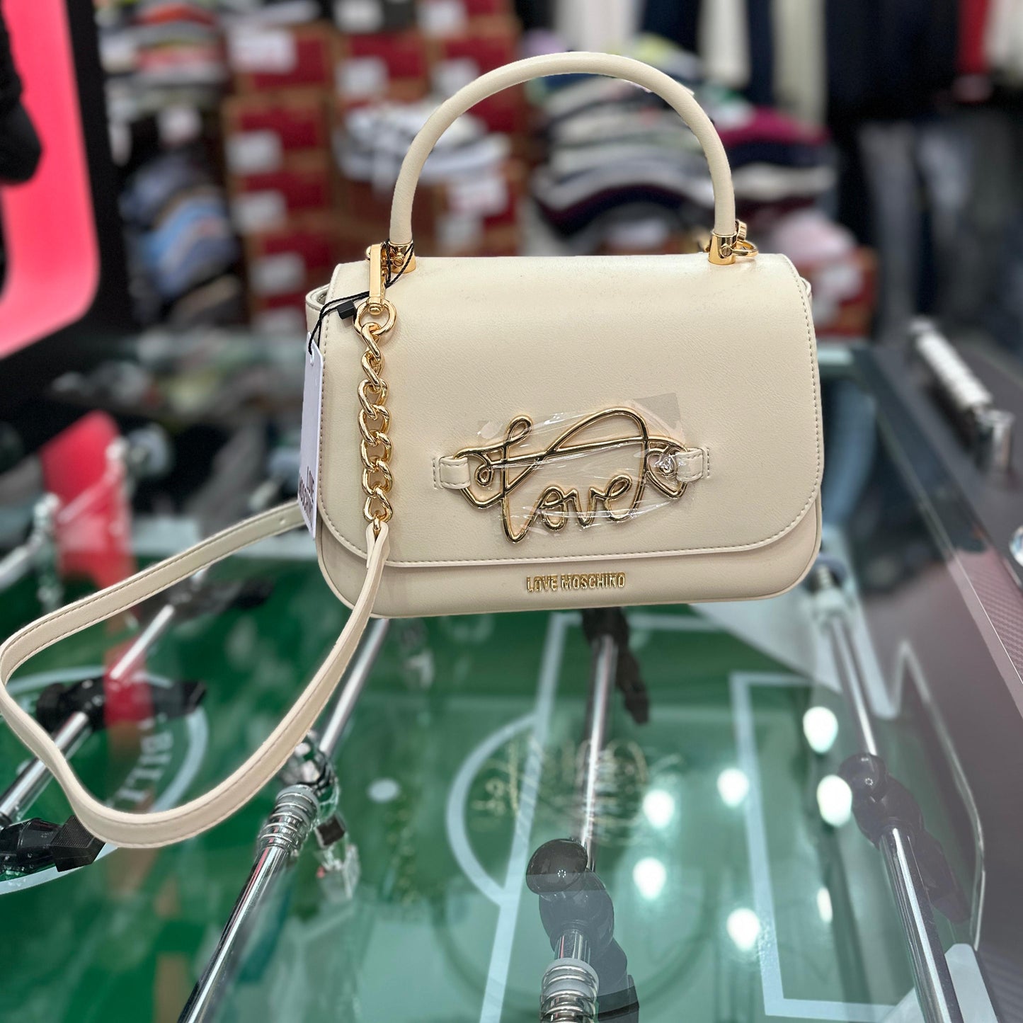 Borsa LOVE MOSCHINO, col.Crema