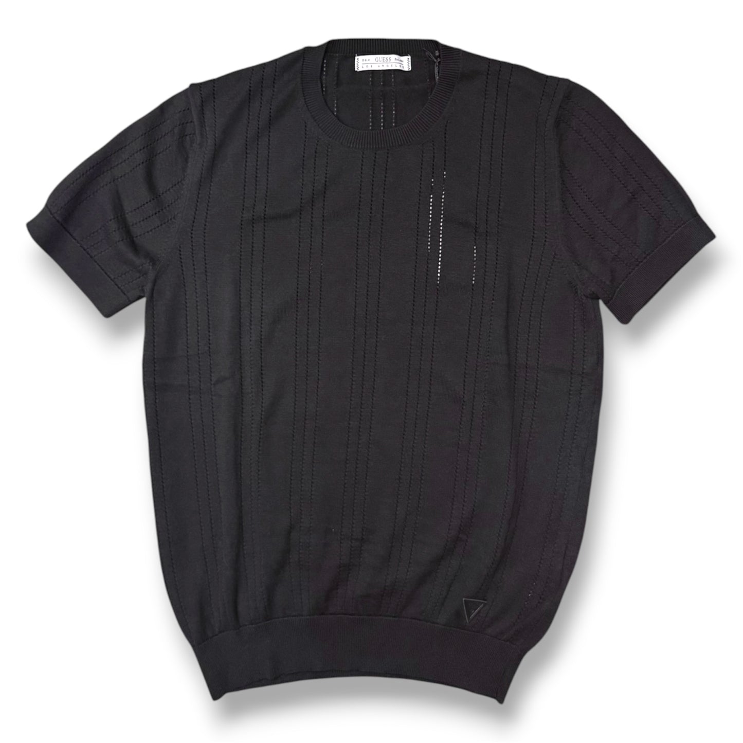 GUESS- T-shirt Uomo, in filo, col.Nero
