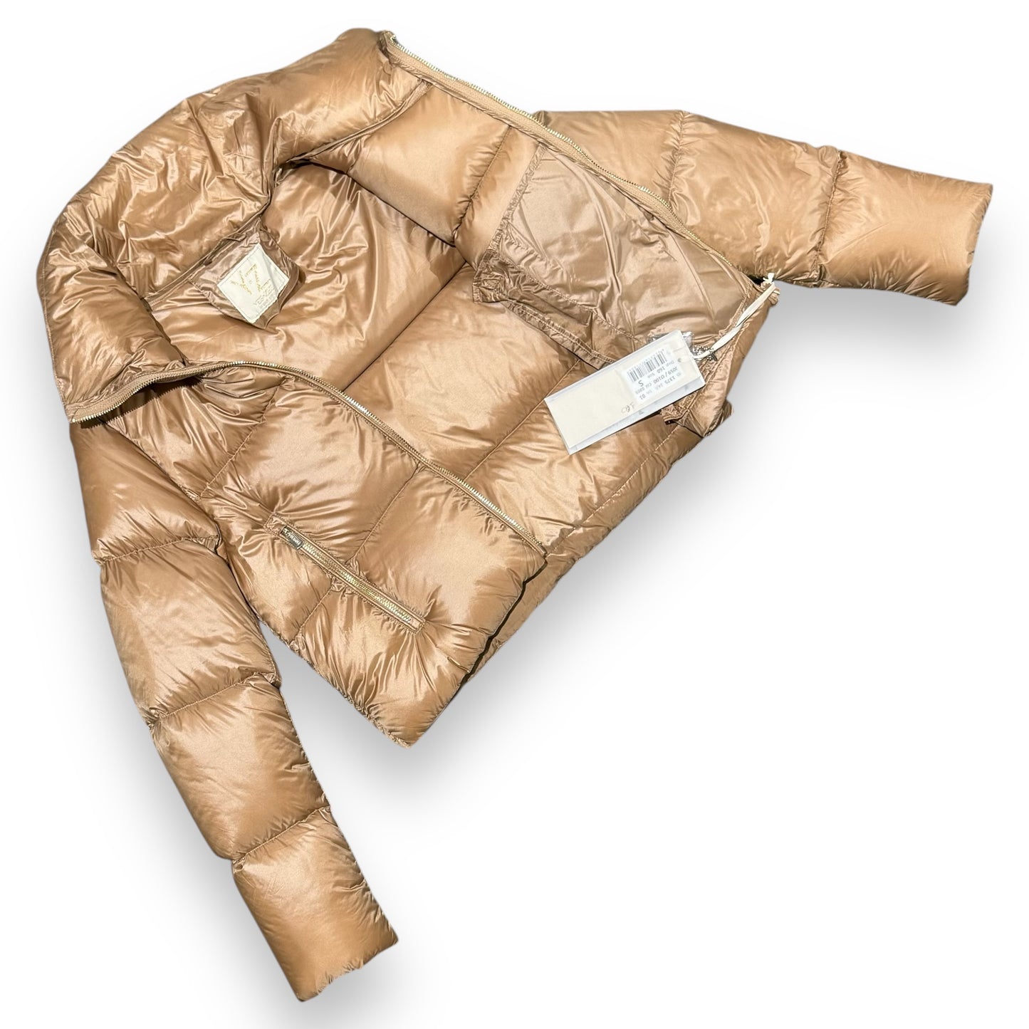 Giubbotto Puffer YES-ZEE Donna in piuma, Col.Sabbia