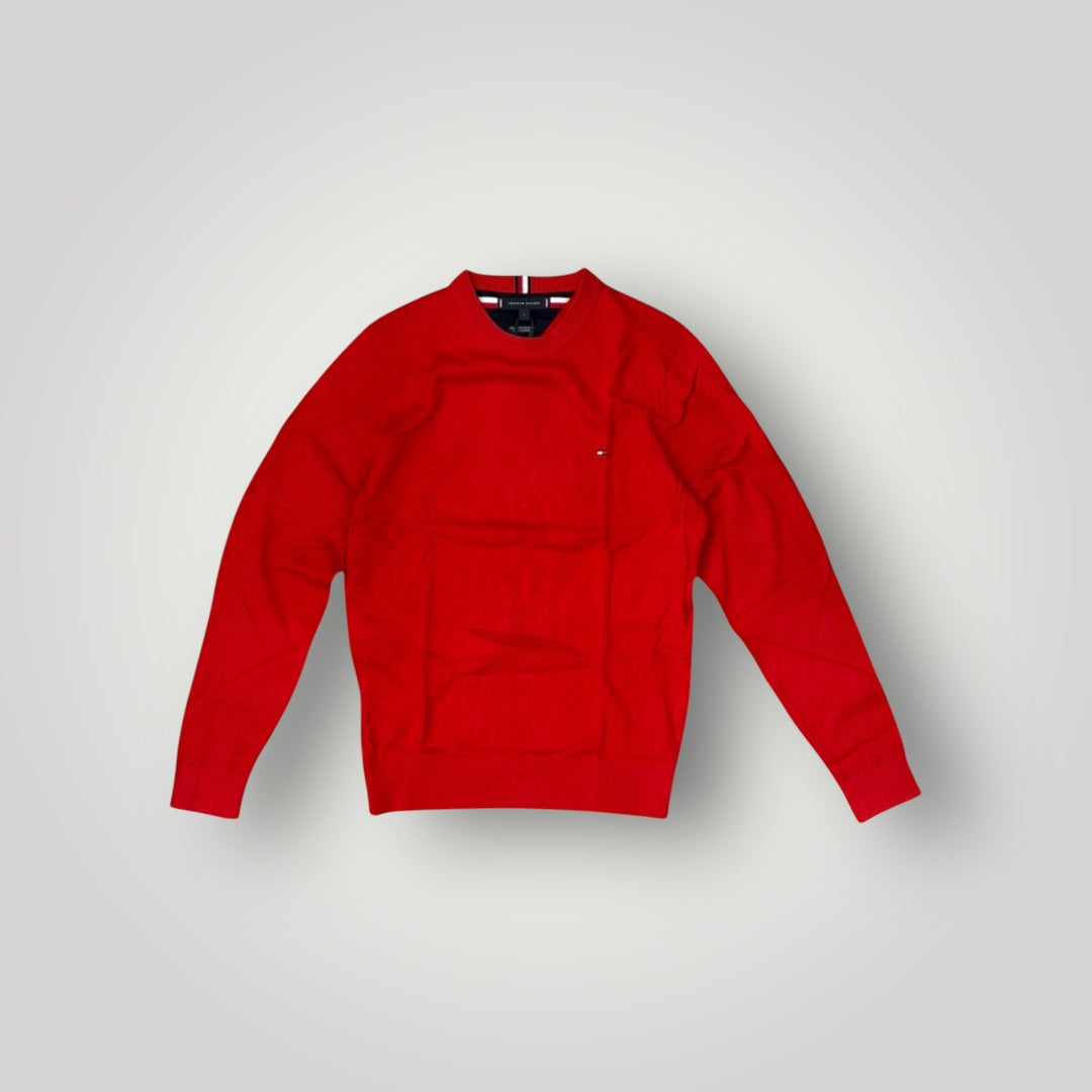 Maglioncino TOMMY HILFIGER Uomo misto cashmere (92%cot.-8%cas.), col. empire flame