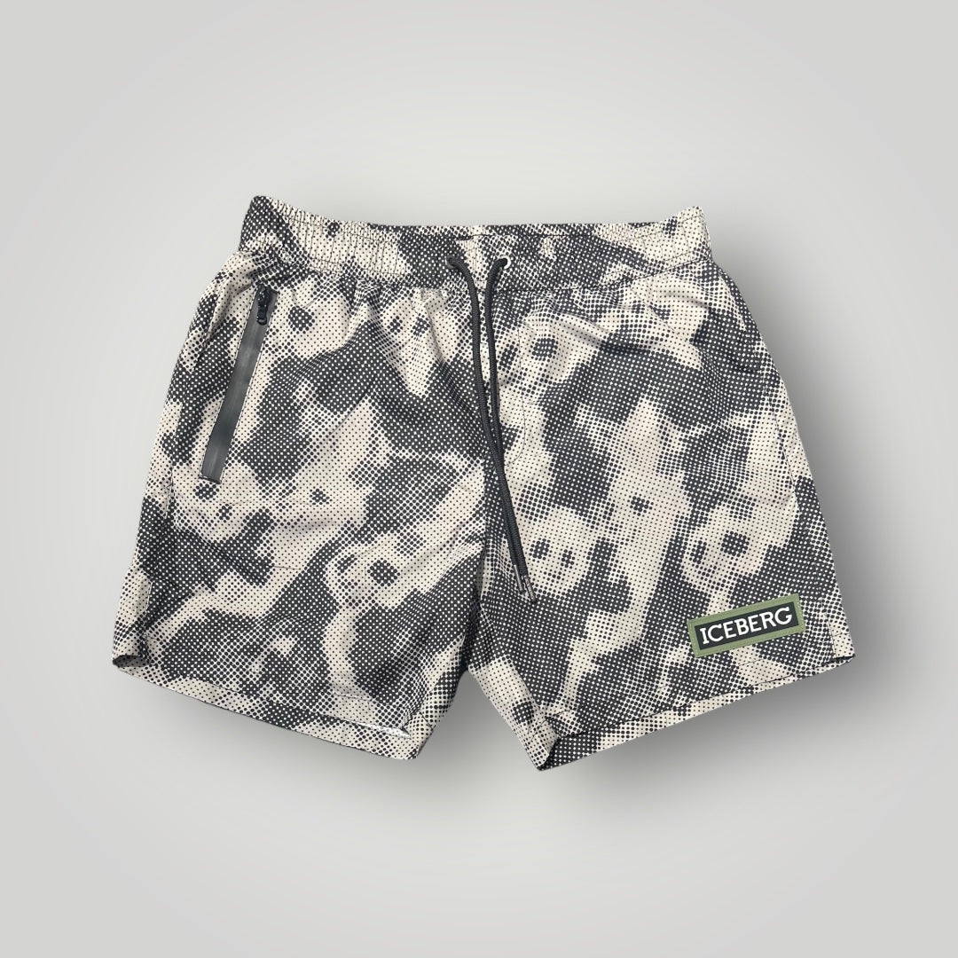 Costume Uomo ICEBERG BEACHWEAR, veste piccolo (si consiglia una tg. in piú), col.Fantasia