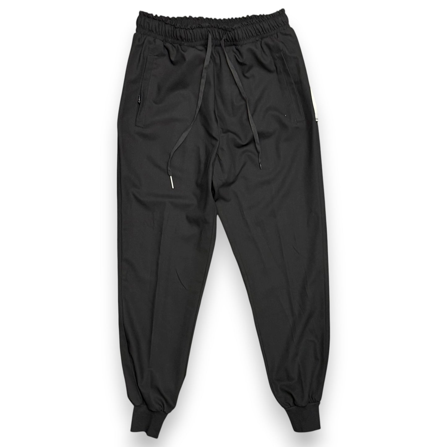 Pantalone MAISON 9 PARIS, in tessuto tecnico, col. Nero/Crema