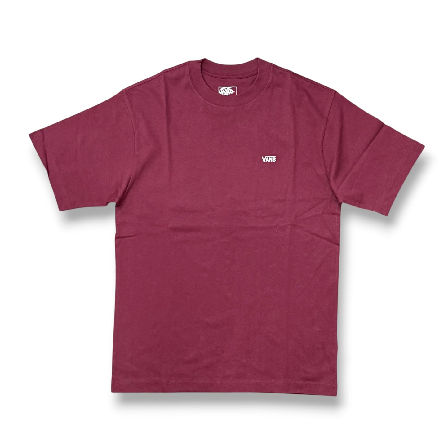 VANS- T-Shirt Uomo, Loose Fit con logo lato cuore, Col.Bordeaux