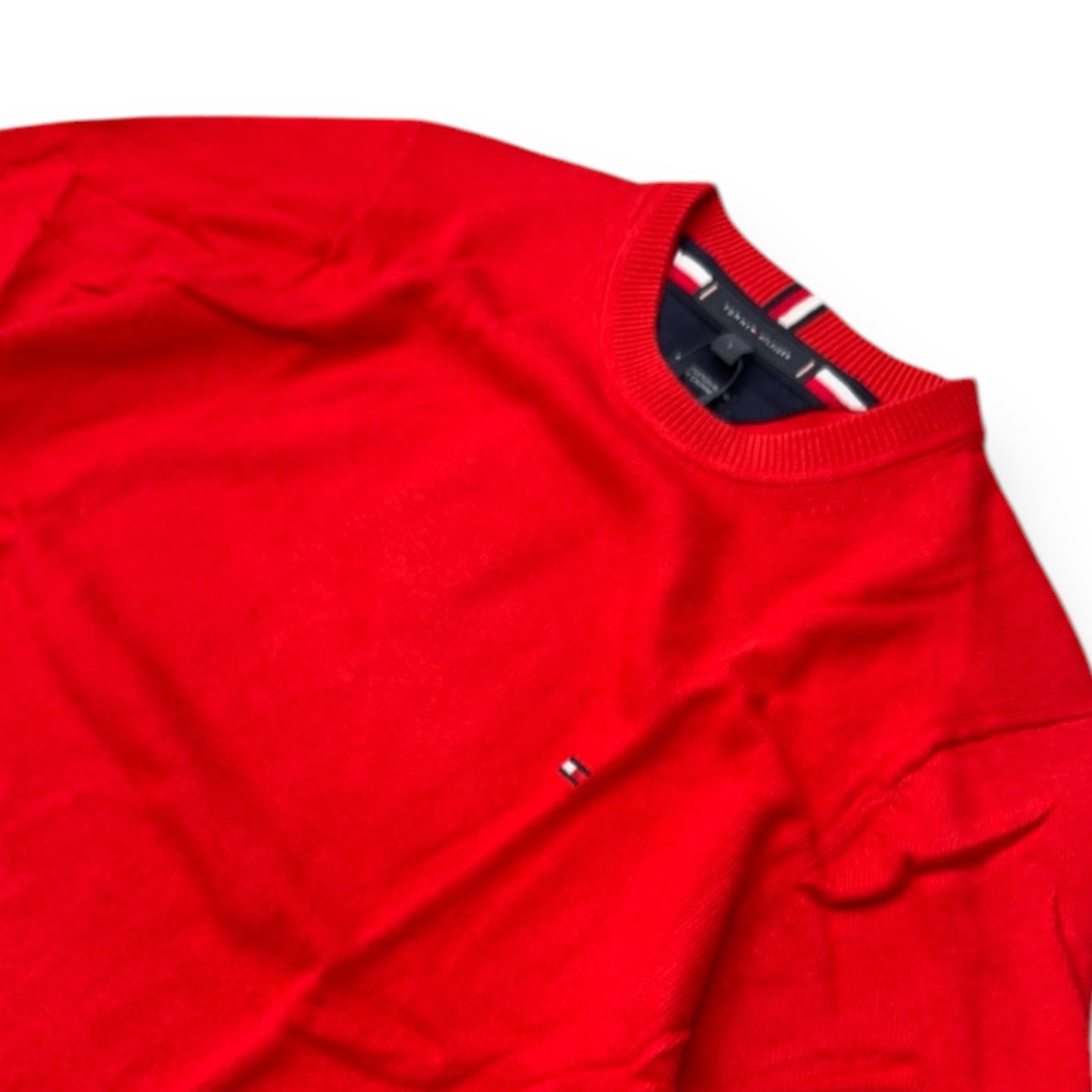 Maglioncino TOMMY HILFIGER Uomo misto cashmere (92%cot.-8%cas.), col. empire flame