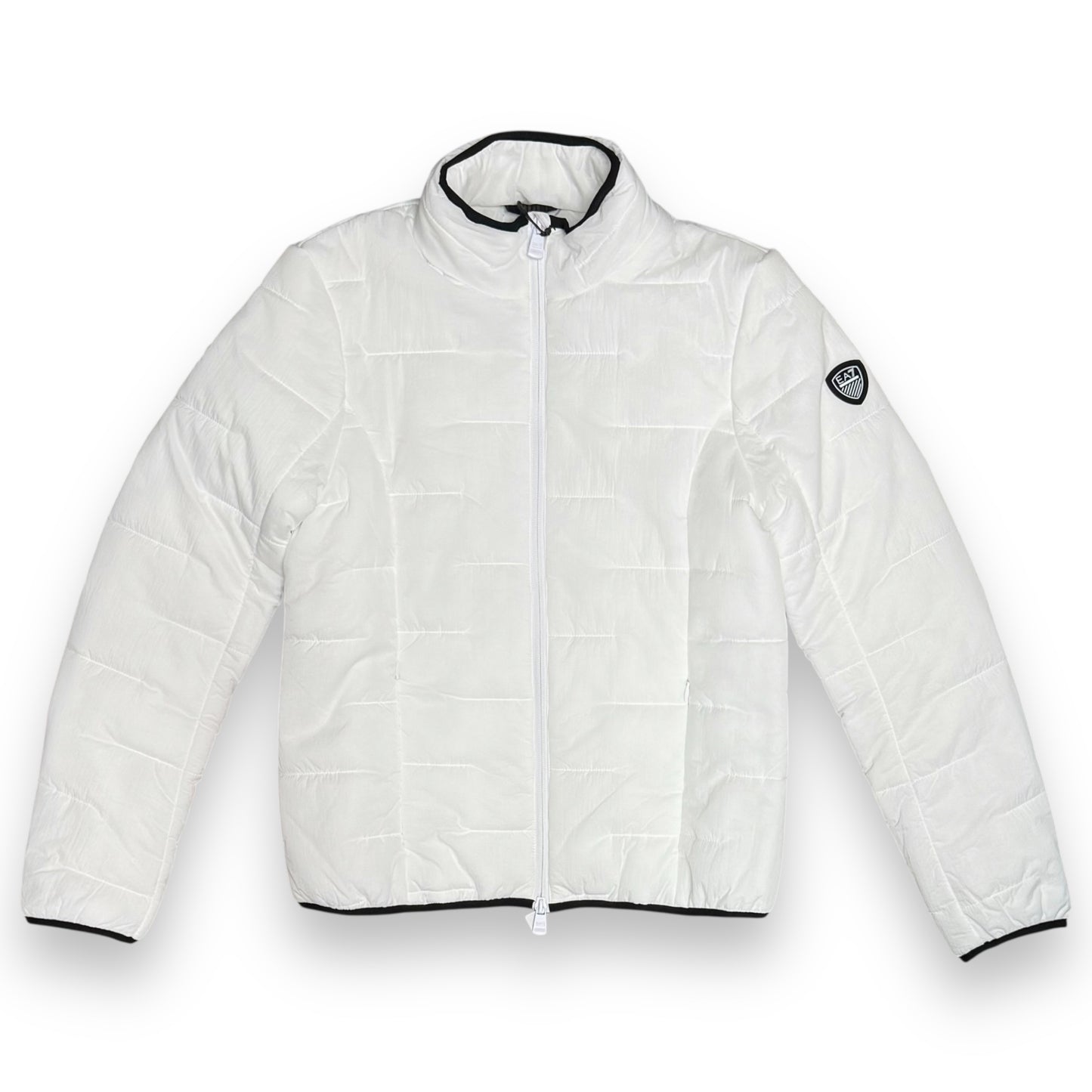 Giubbotto EMPORIO ARMANI Donna, con cappuccio nascosto , col.Bianco (blouson jacket)