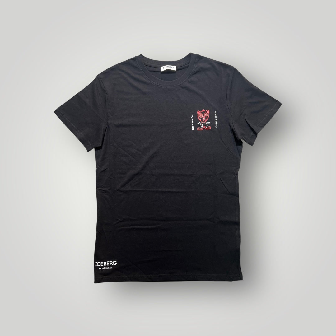 T-shirt ICEBERG, con stampa lato cuore, Col.Nero (Copia)