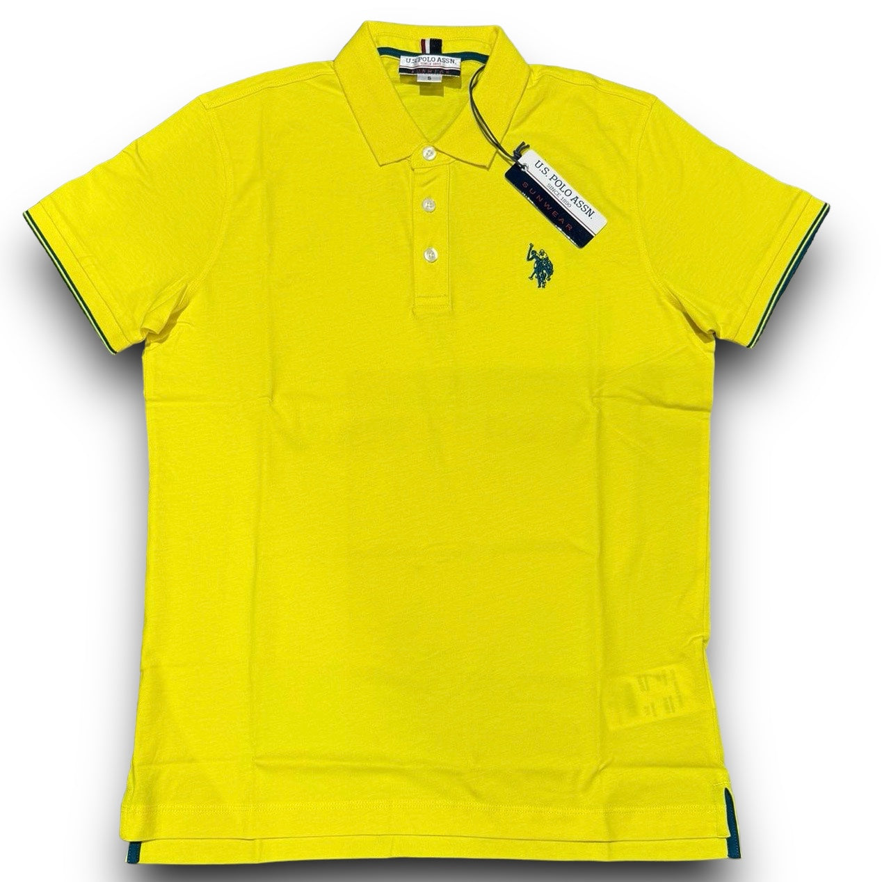 Polo U.S.POLO ASSN. since 1890 Uomo in maglina, RegulrFit, mod.61661, col.Giallo