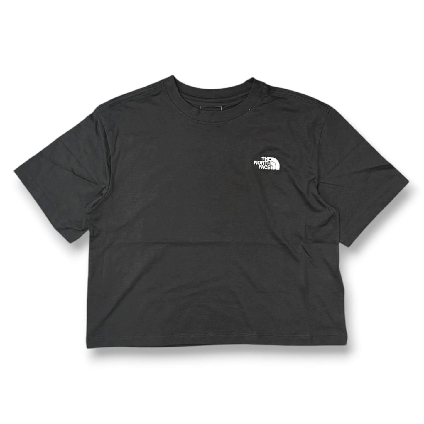 THE NORTH FACE- T-shirt Donna, con logo ricamato lato cuore, Boxyfit, col.Nero