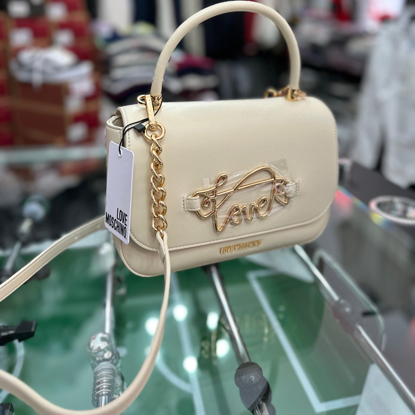 Borsa LOVE MOSCHINO, col.Crema
