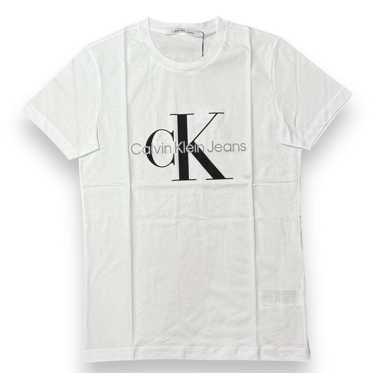 T-shirt CALVIN KLEIN, con stampa centrale, Col.Bianco