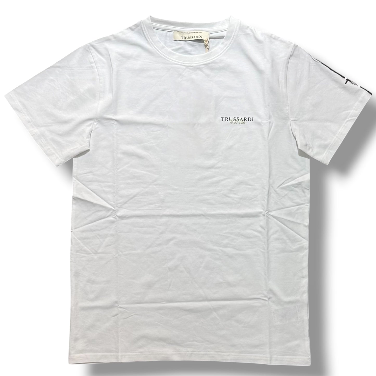 TRUSSARDI - T-Shirt Uomo con logo lato cuore, Col.Bianco