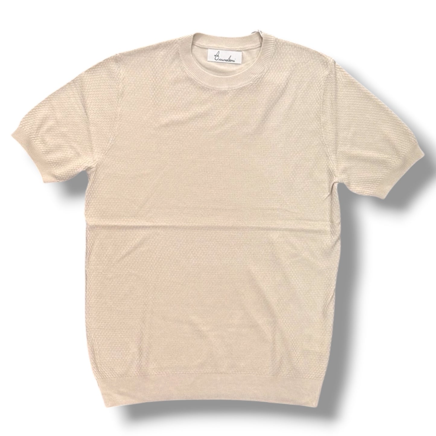 BRUNO LEONI - T-Shirt Uomo, in filo, Col.Beige