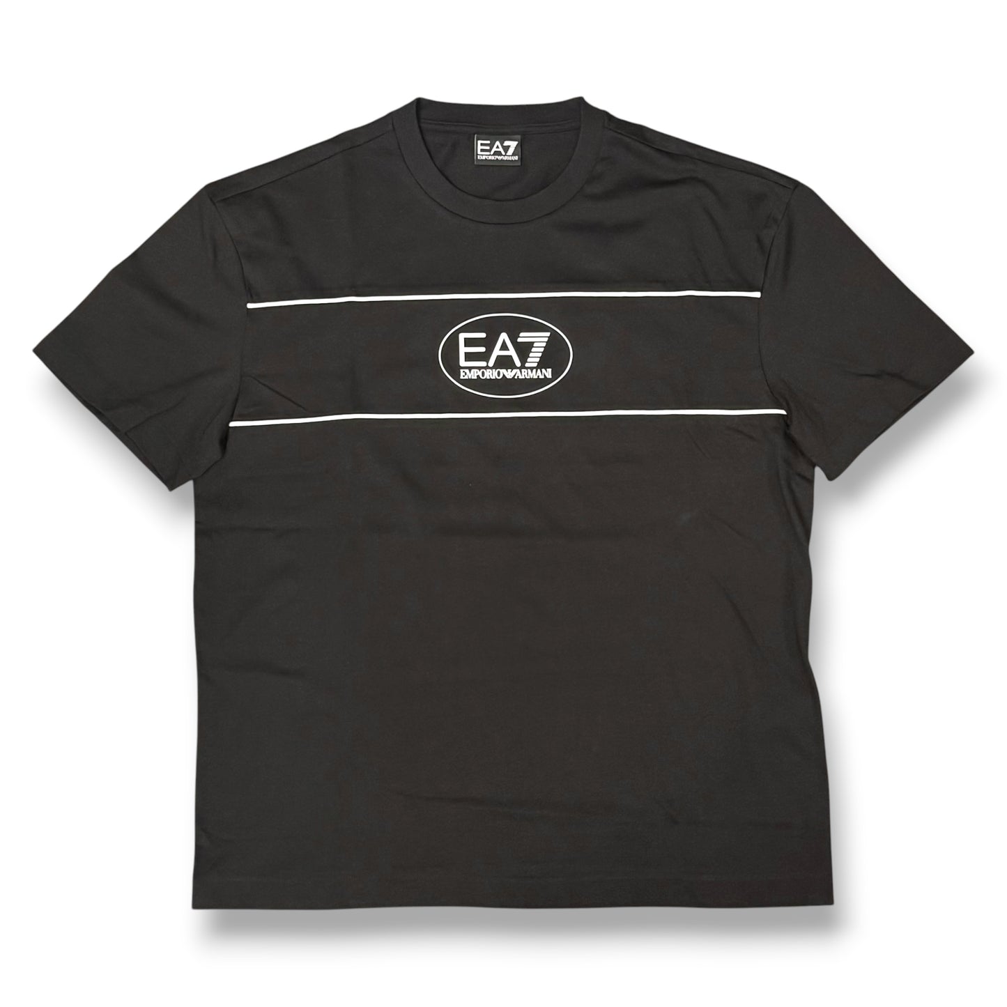 EMPORIO ARMANI- T-shirt Uomo, con logo frontale, col.Nero