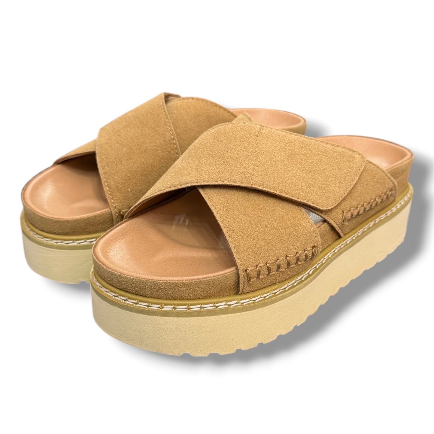 SUPERGA- Scarpe Donna, con zeppa, col.Camel