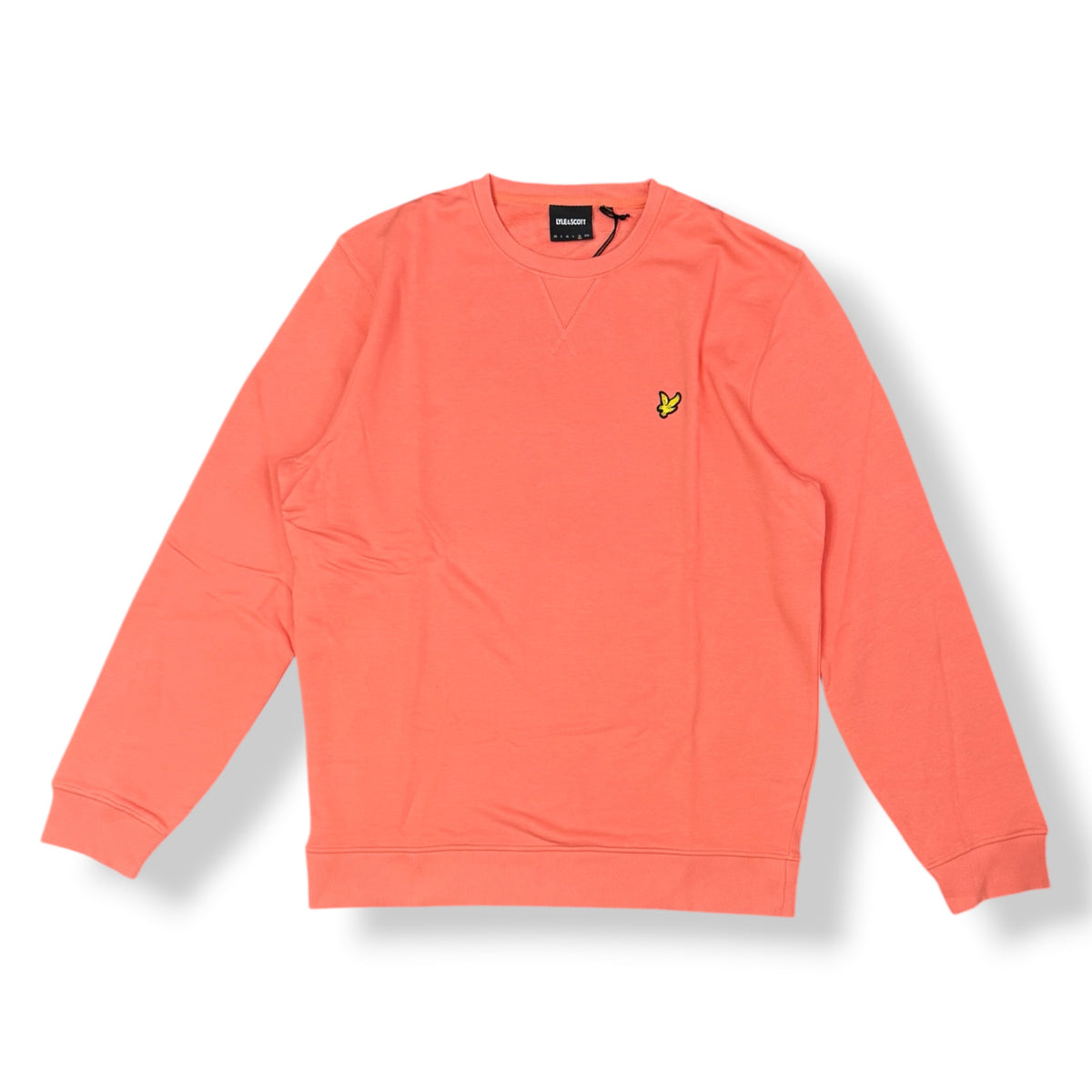 LYLE & SCOTT- Felpa Uomo girocollo, tex.cotone garzato, Col.Coral Stand