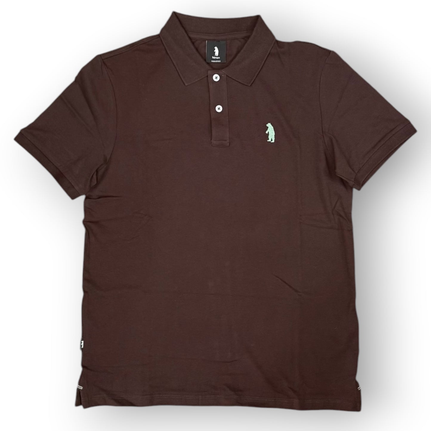 REFRIGUE- Polo Uomo, con logo lato cuore, col.Brown