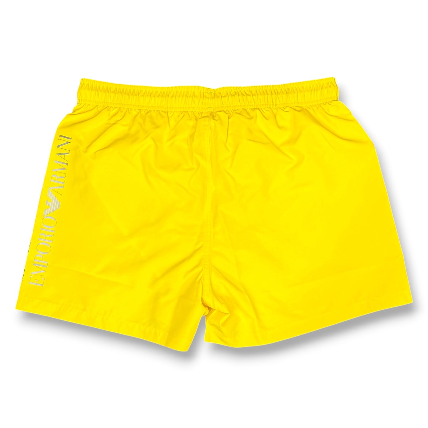 EMPORIO ARMANI- Costume Uomo con scritta sulla gamba, Col.Giallo