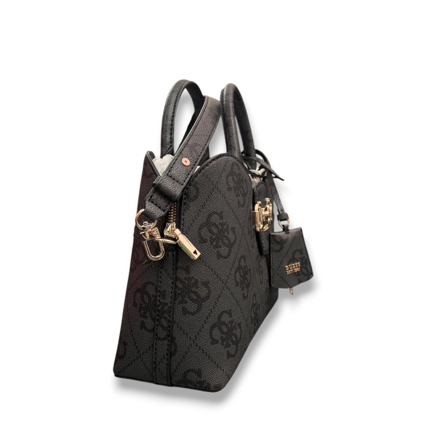 GUESS- Borsa Donna, Group:JANIE LOGO, Col.COAL LOGO