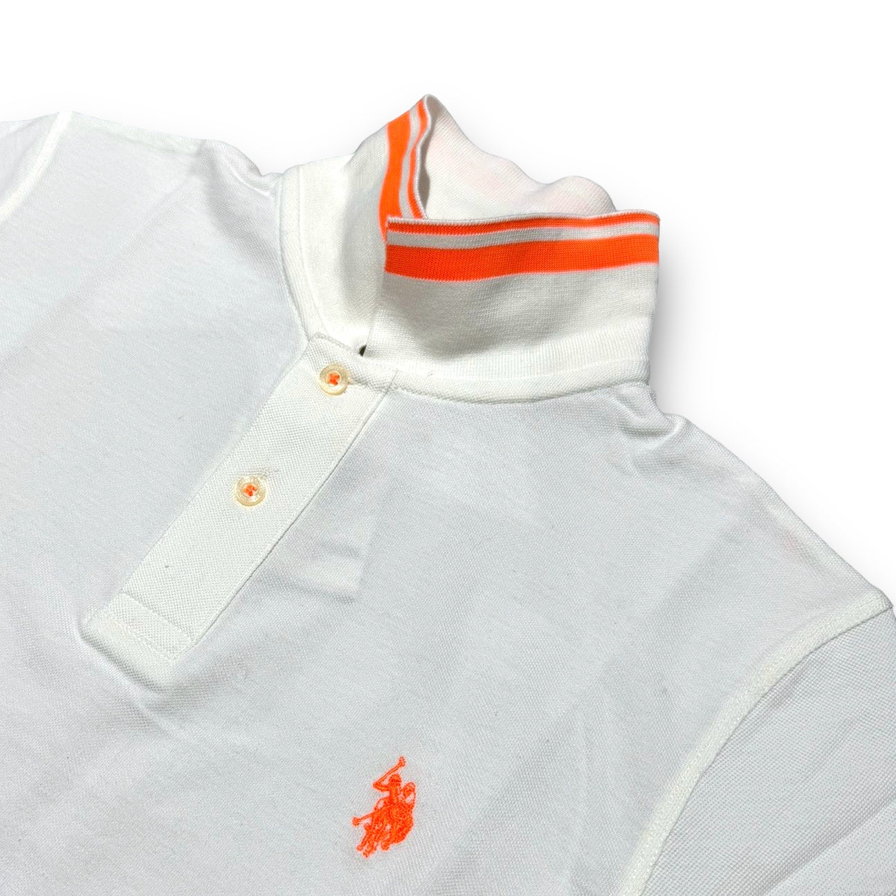 Polo U.S.POLO ASSN. since 1890 Uomo in piquet, RegulrFit, mod.Bordino, col.Bianco