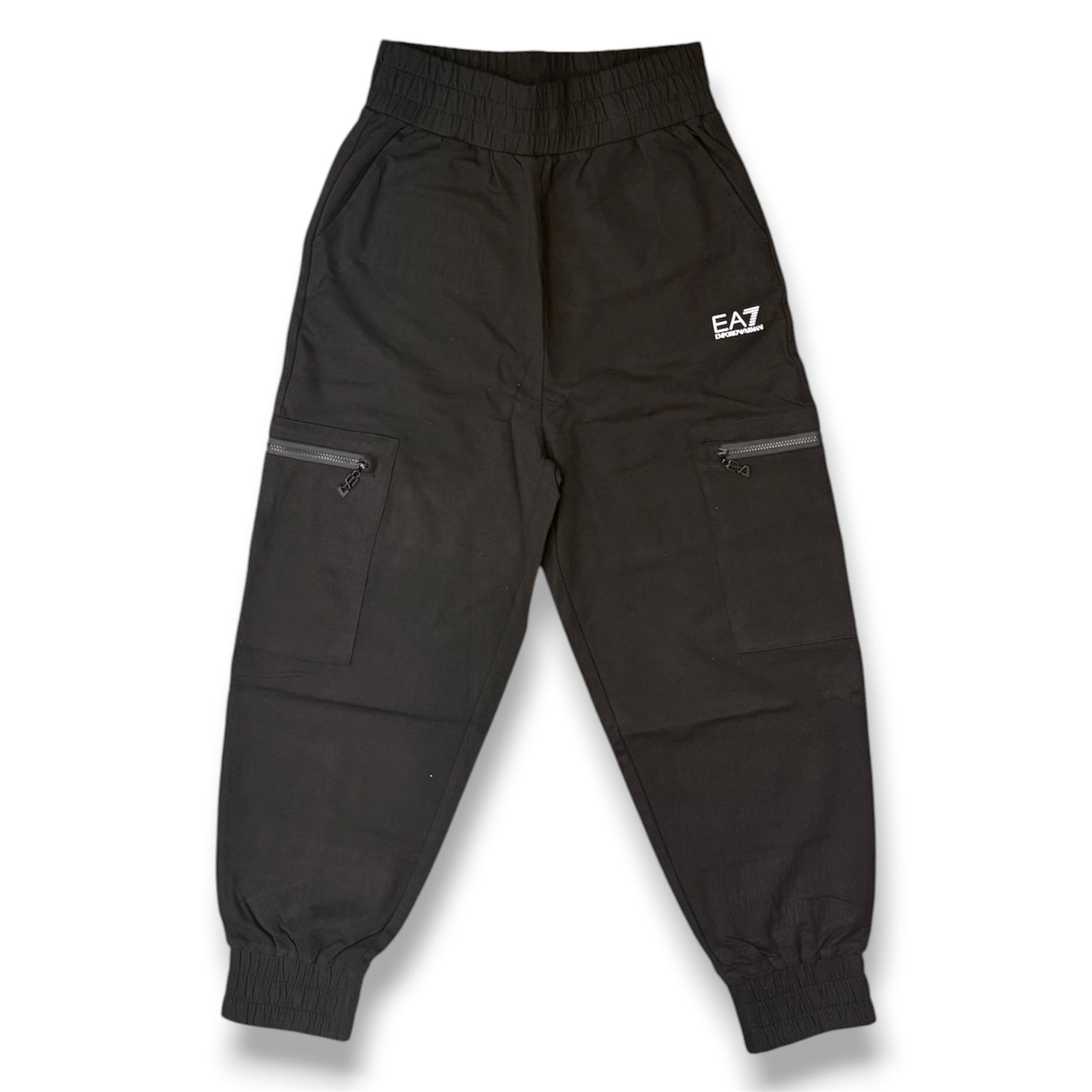 EA7 EMPORIO ARMANI- Tuta completa Donna senza cappuccio, con zip, primaverile, Col.Nero