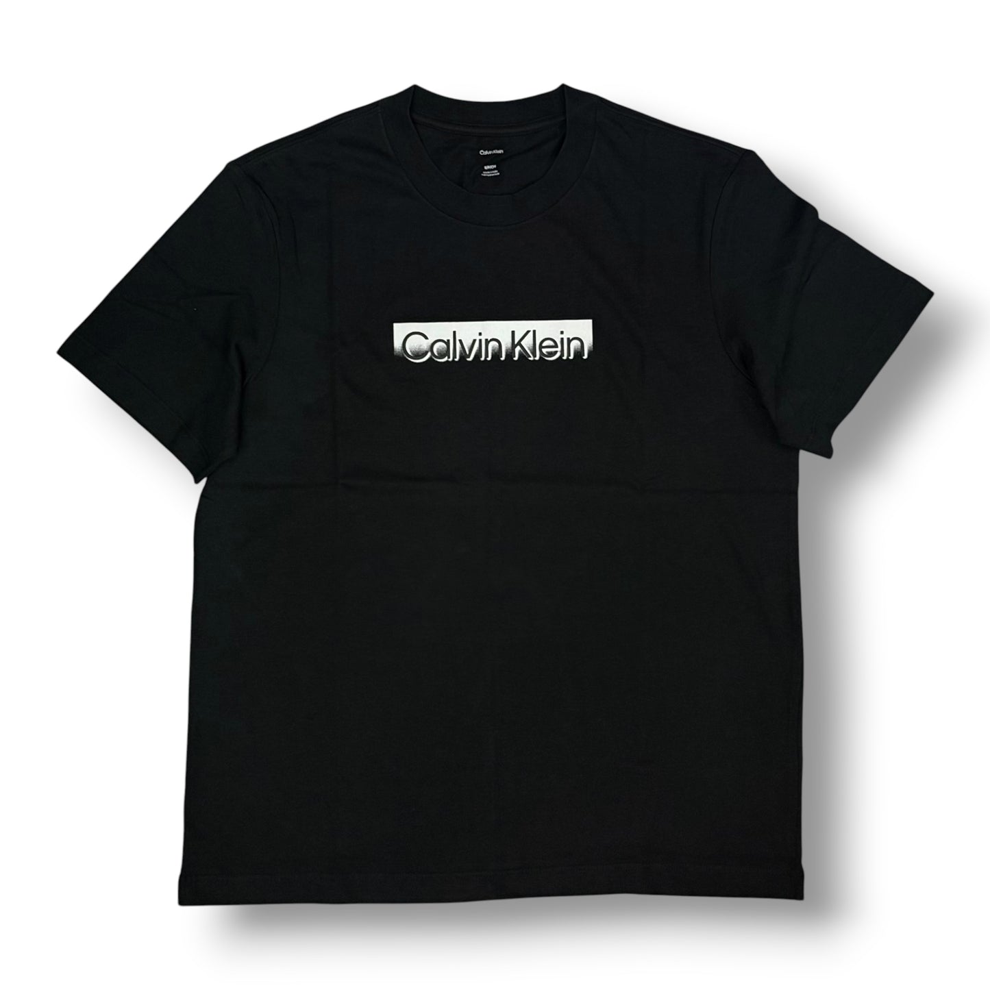 CALVIN KLEIN - T-Shirt Uomo con scritta frontale in 3D, Col.Nero
