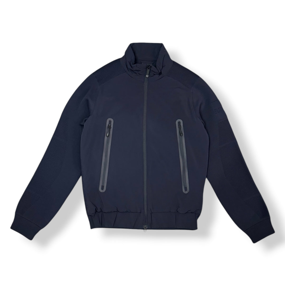 OUTHERE - Giubbotto Uomo con contrasto in maglina, mod.Eclipse, Col.Blu