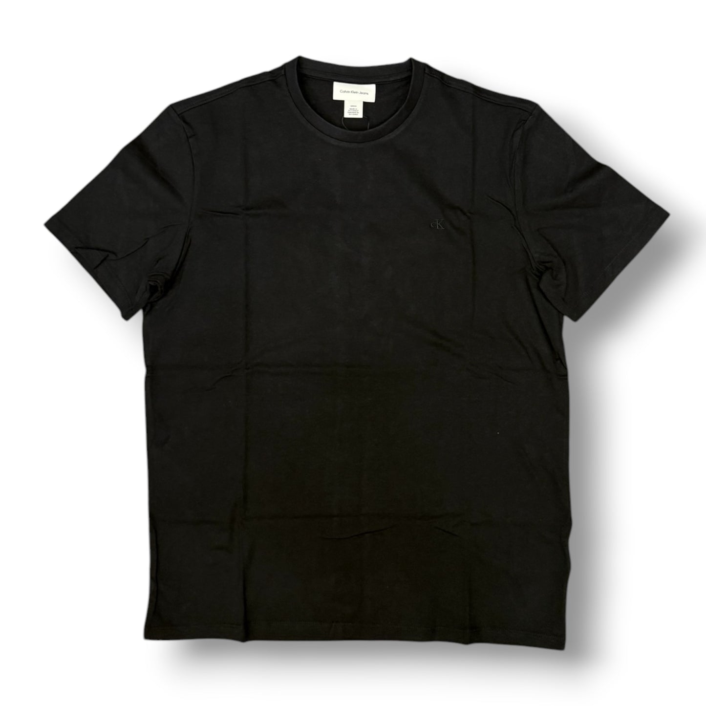 CALVIN KLEIN - T-Shirt Uomo con logo ricamato lato cuore, Col.Nero