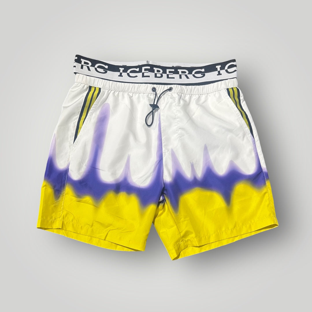 Costume Uomo ICEBERG BEACHWEAR con molla (effetto finta mutanda), veste piccolo (si consiglia una tg. in piú), col.Fantasia