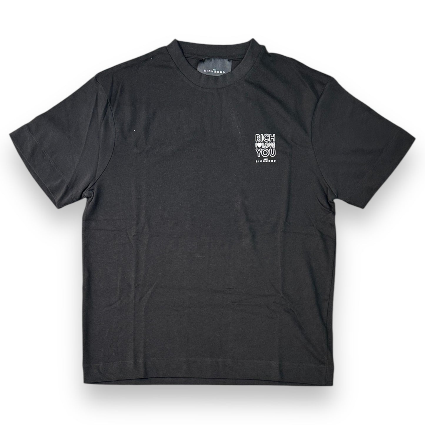 T-shirt RICHMOND Uomo, con logo lato cuore, Col.Nero