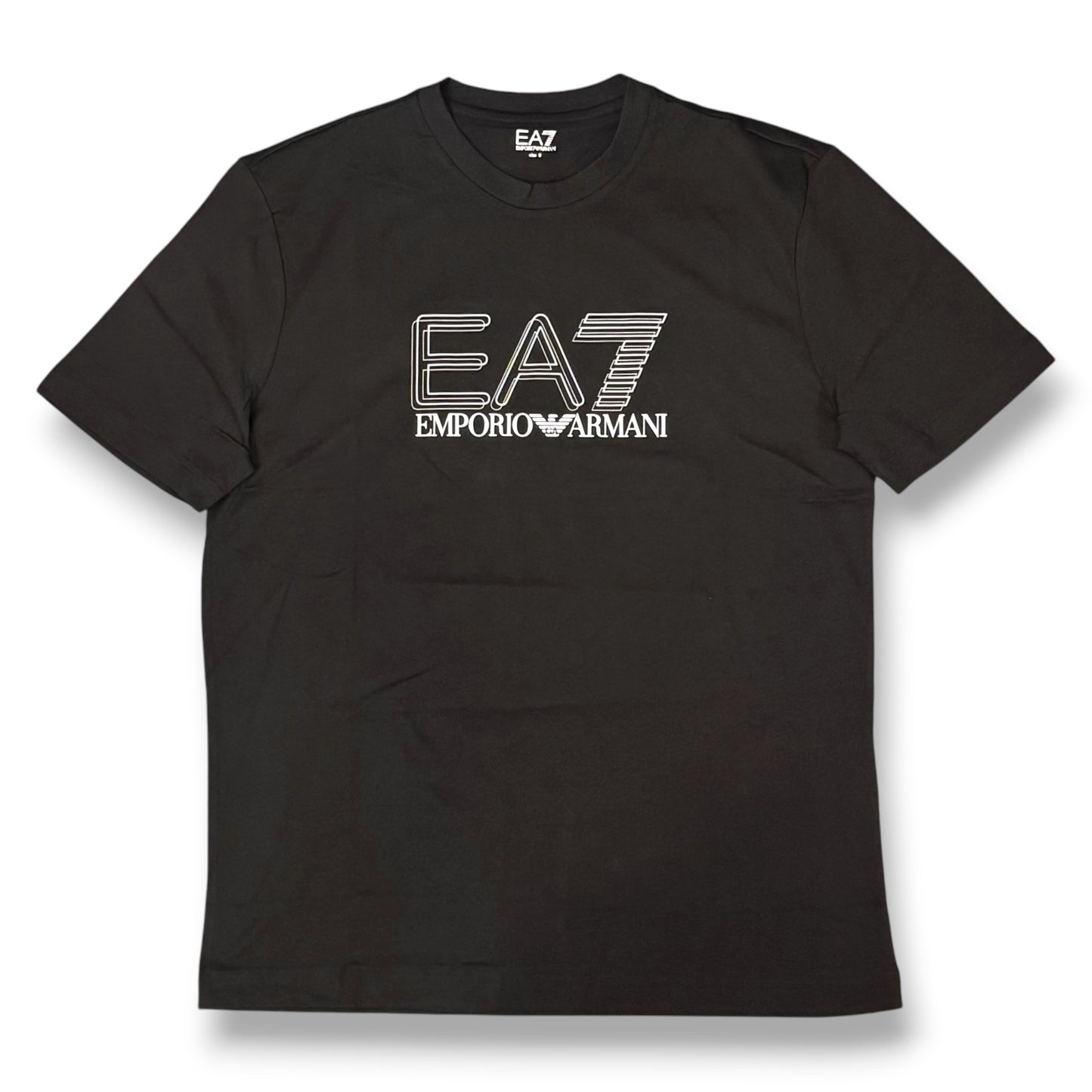 EMPORIO ARMANI- T-shirt Uomo, con logo gommato frontale, col.Nero