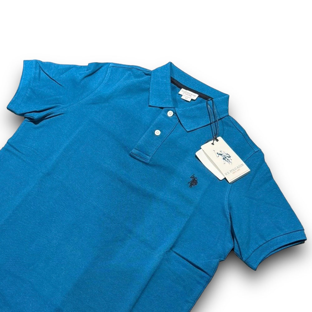 Polo U.S.POLO ASSN. since 1890 Uomo in piquet, RegulrFit, mod.Basic, 61423, col.ApresNavy