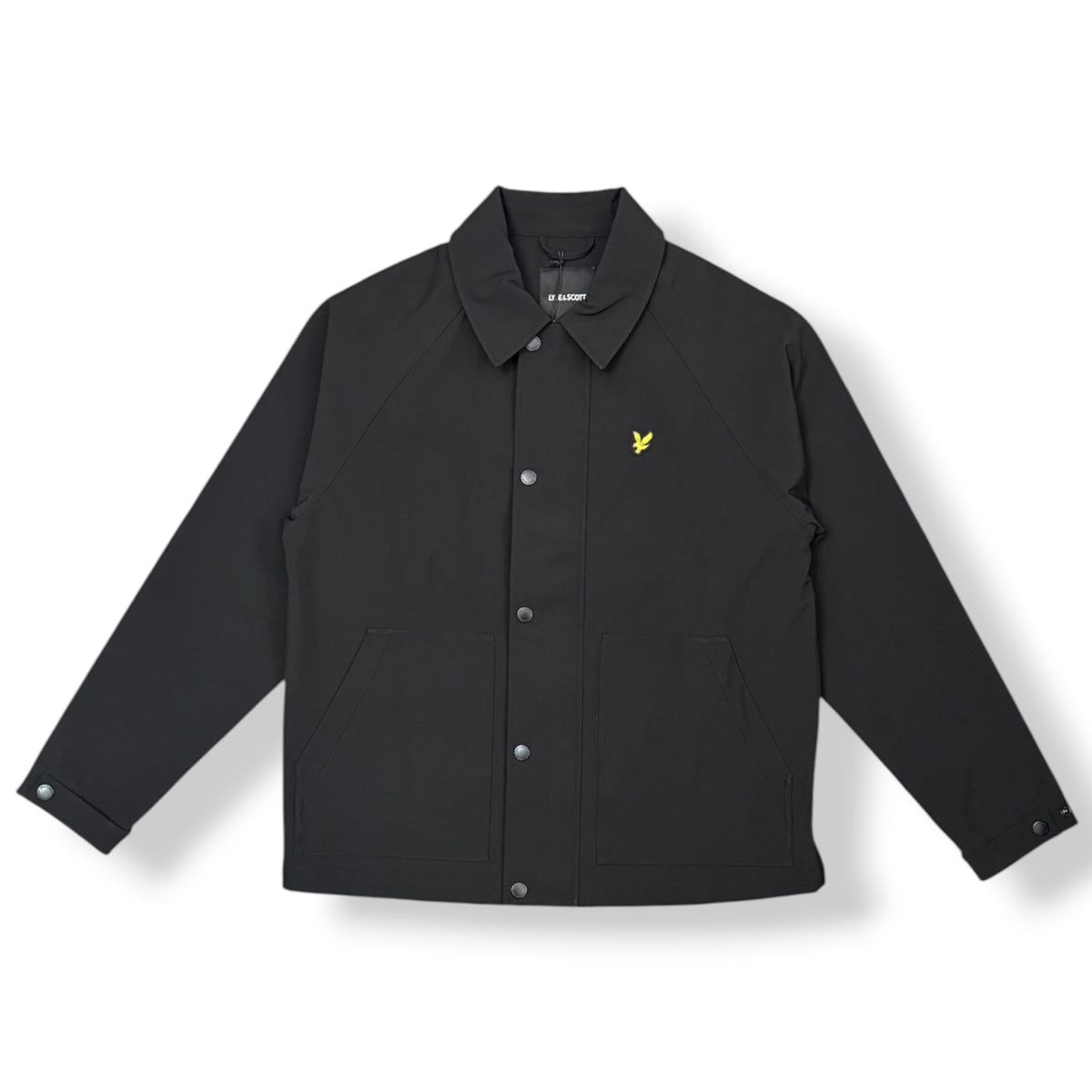 LYLE SCOTT - Giubbotto Uomo, tex.tecnico, mod.camicione, con colletto, zip e bottoni, Col.Nero