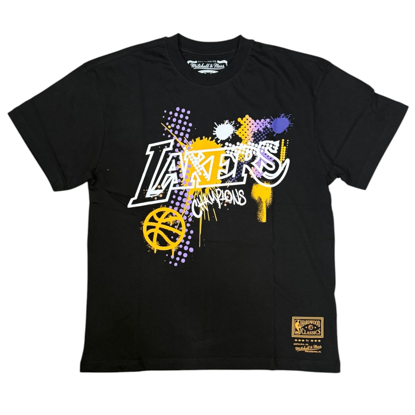 MITHCHELL&NESS- T-shirt Los Angeles Lakers, col.Nero