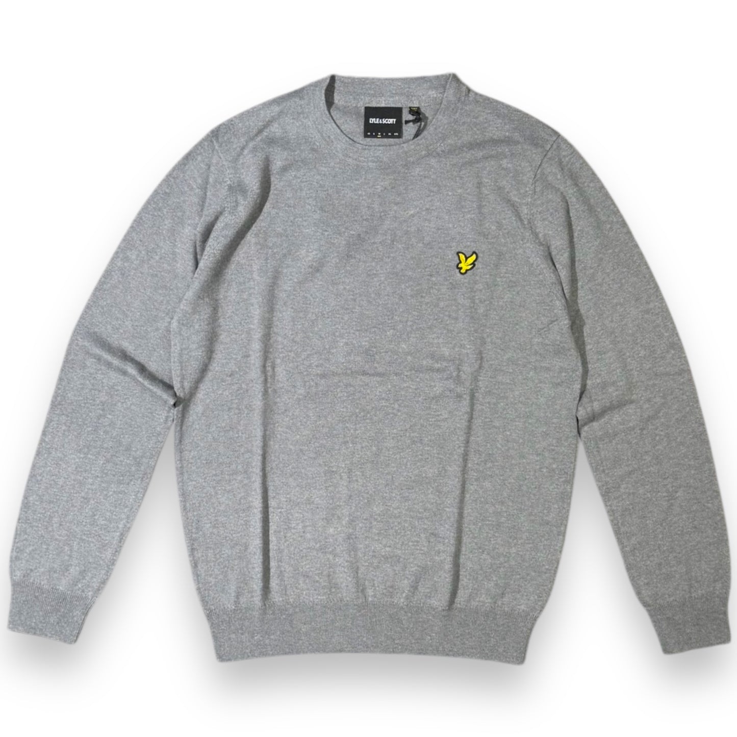 Maglioncino LYLE & SCOTT Uomo, 70% Cotone - 30% Lana Merino, col.Mid Grey Marl