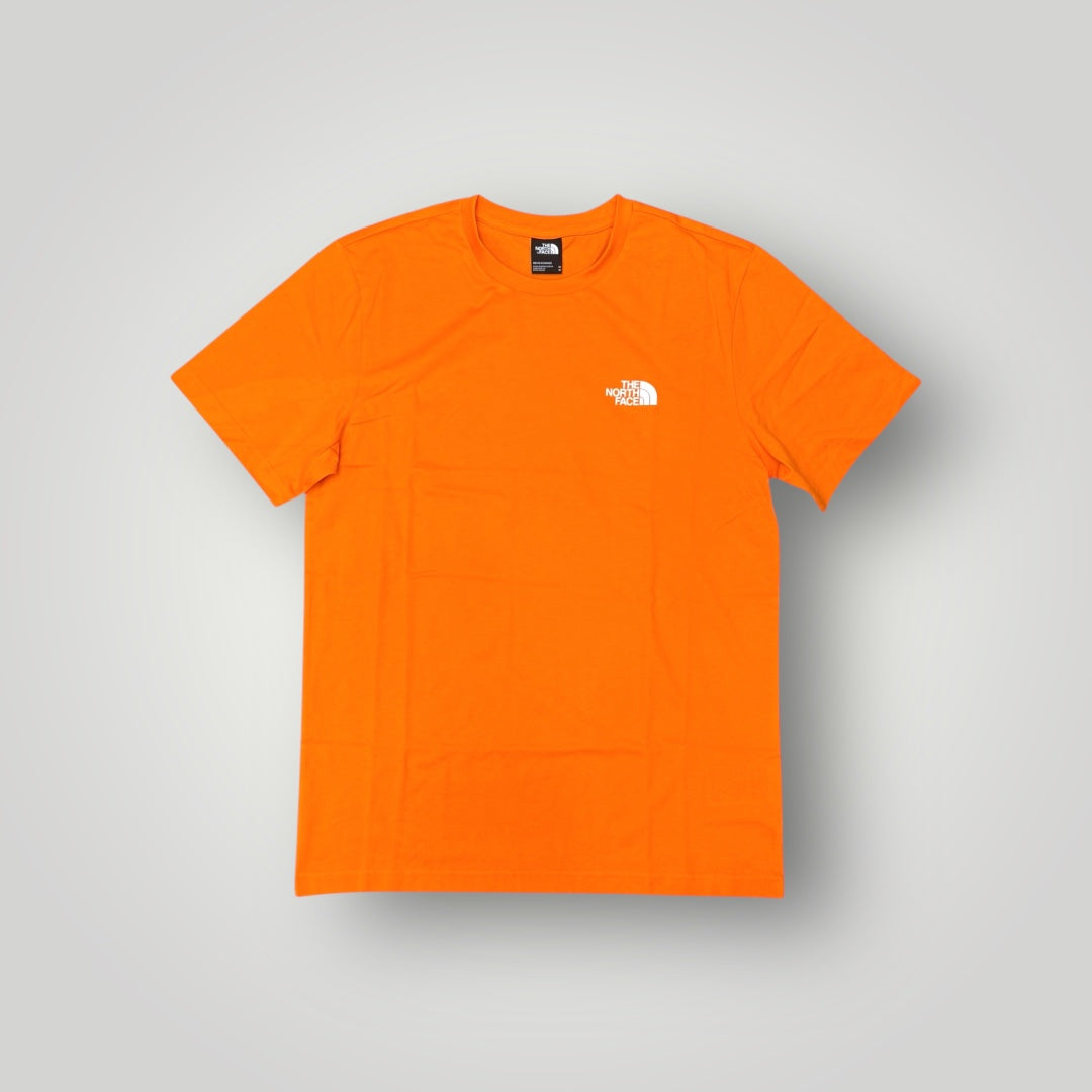 T-shirt THE NORTH FACE Uomo, Simple Dome tee, con logo lato cuore Col.Arancio