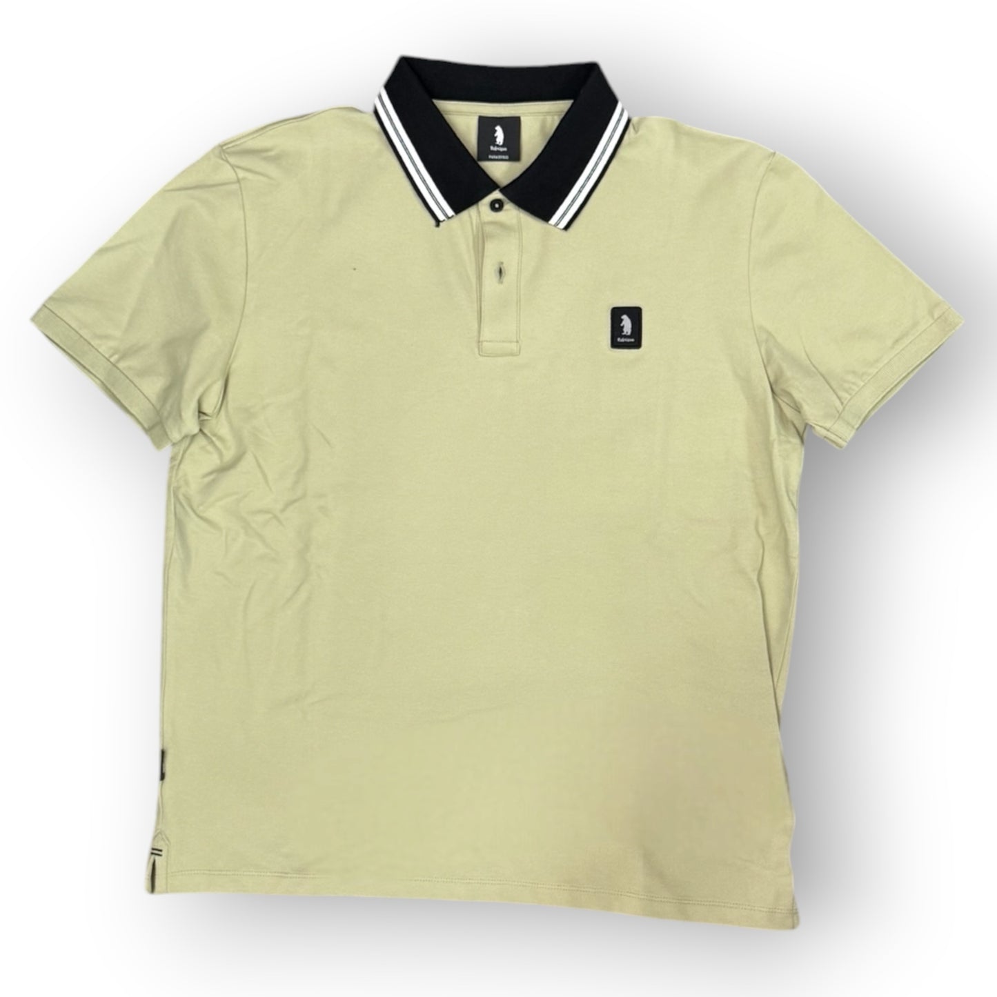 REFRIGUE- Polo Uomo, con righino sul colletto, col.Greige