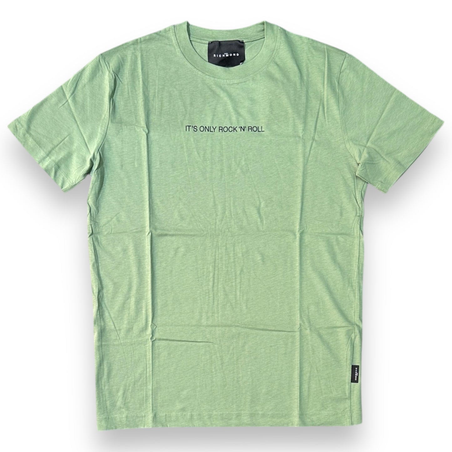 T-shirt RICHMOND Uomo, con stampa frontale piccola, Col. Verde Menta (it's only rock 'n'roll)