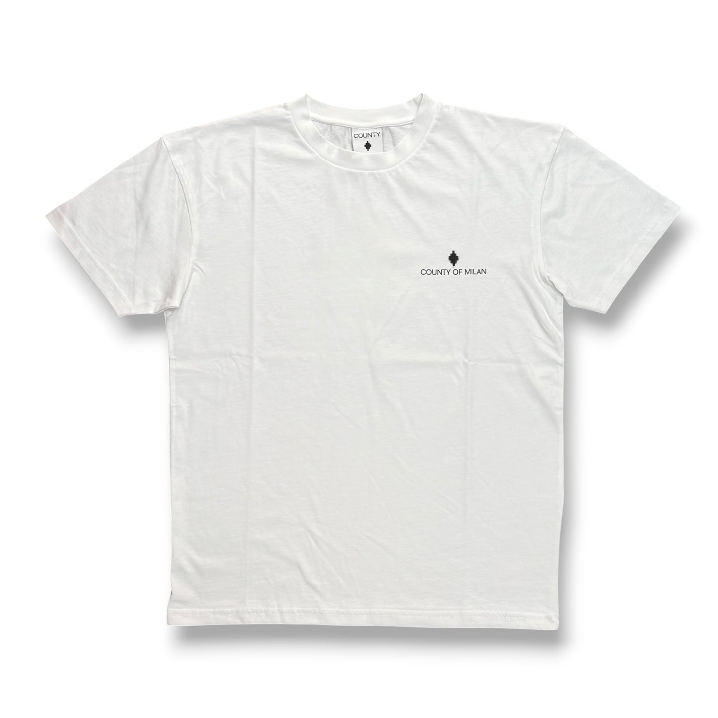 COUNTY OF MILAN- T-Shirt Uomo con logo lato cuore, Col.Bianco