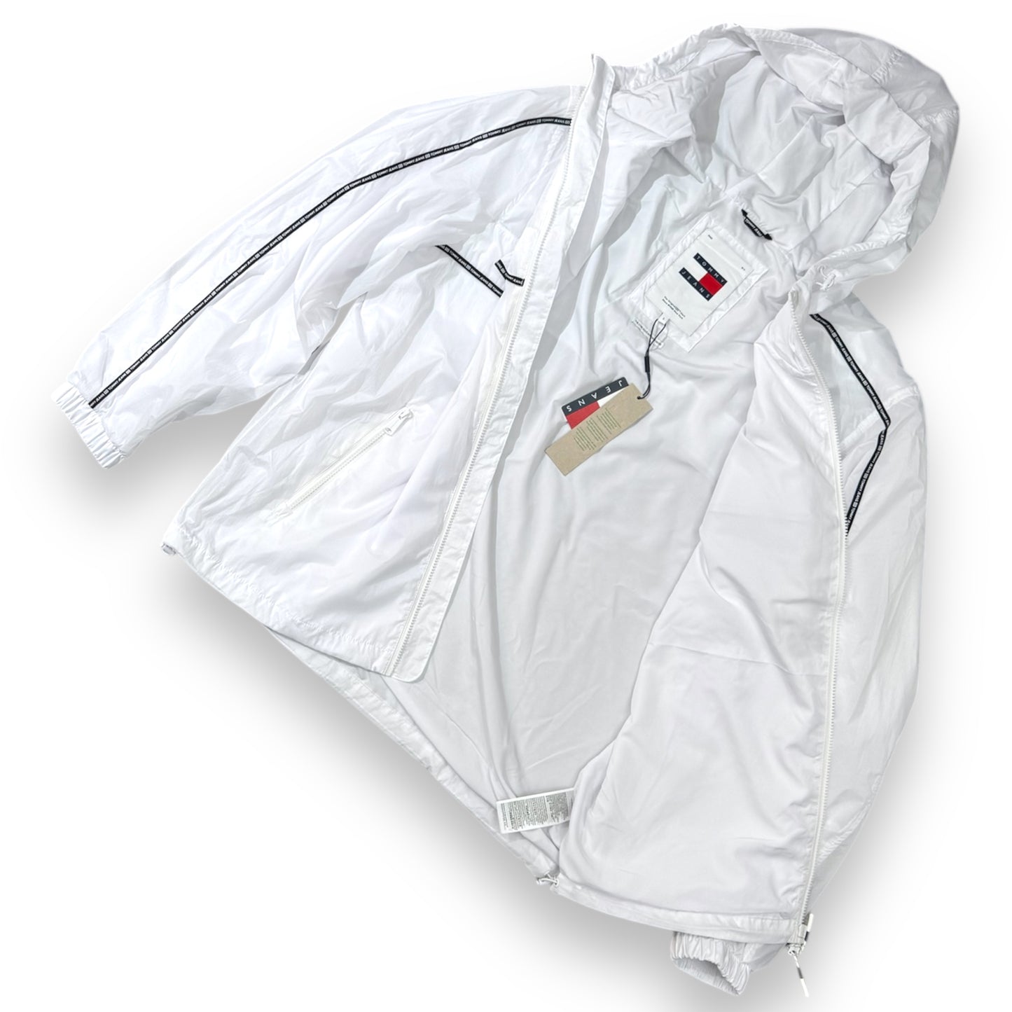Giubbotto Antivento Tommy Jeans, Col.Bianco (veste grande, prendi una tg. In meno)