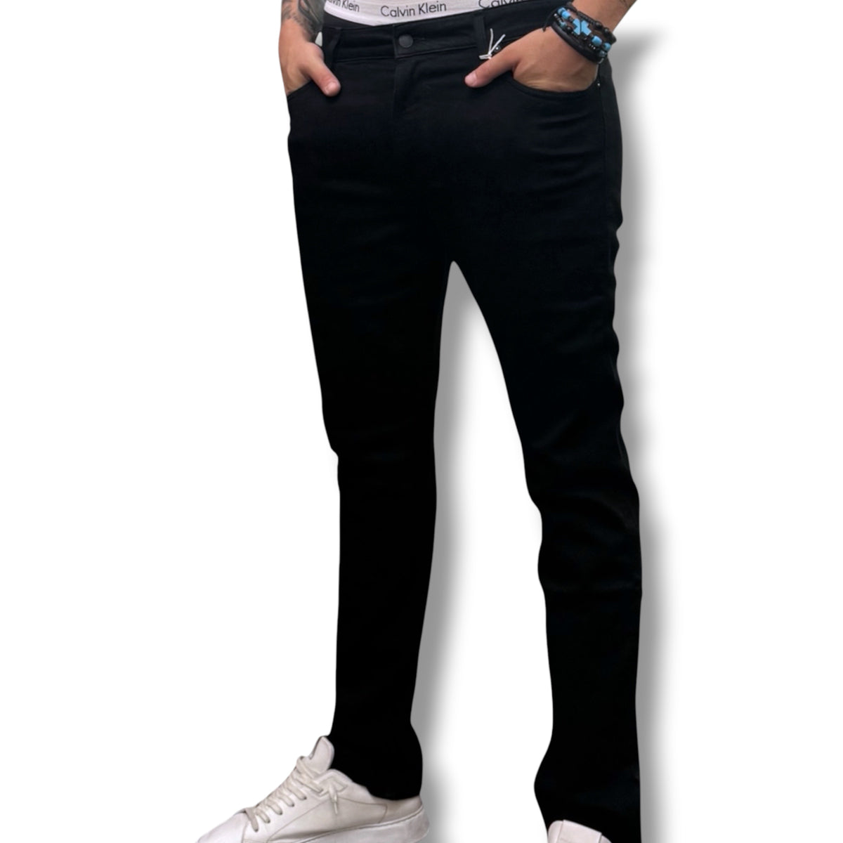 GUESS JEANS- Jeans Uomo, mod.SlimFit Low Rise Taille Basse, Col.Nero