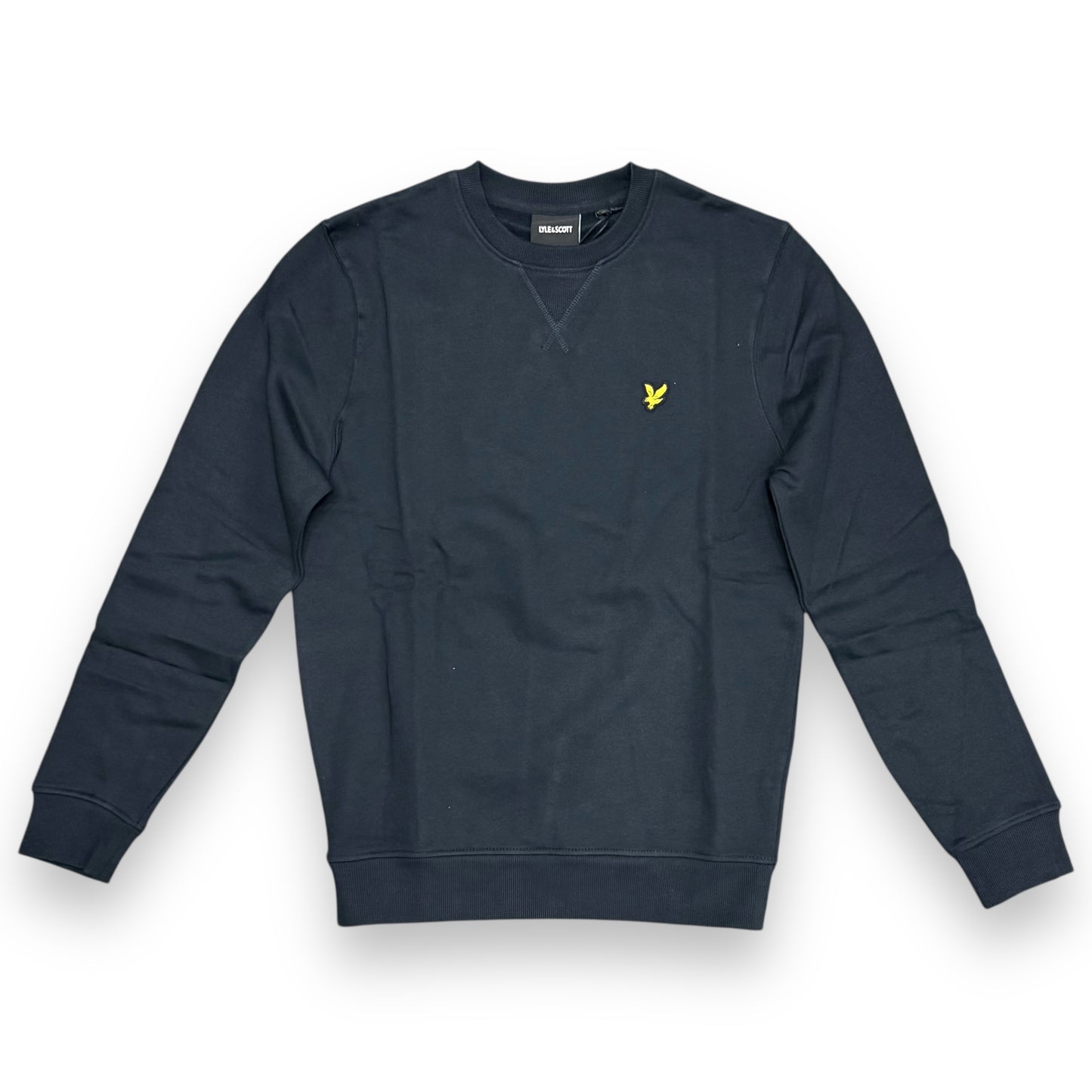 Felpa LYLE&SCOTT girocollo in tex.felpato,col.DarkNavy