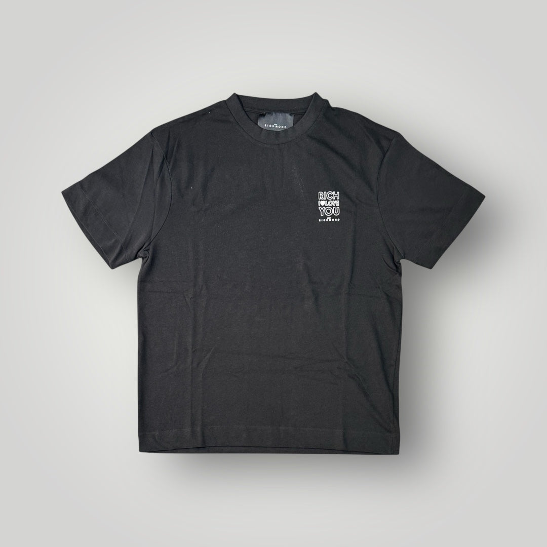 T-shirt RICHMOND Uomo, con logo lato cuore, Col.Nero