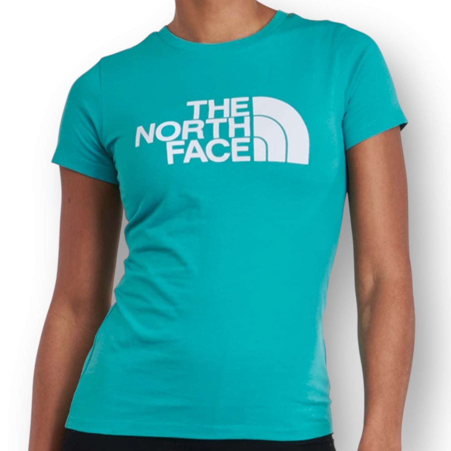 T-shirt THE NORTH FACE Donna con stampa frontale , Slim Fit ,col.Verde acqua