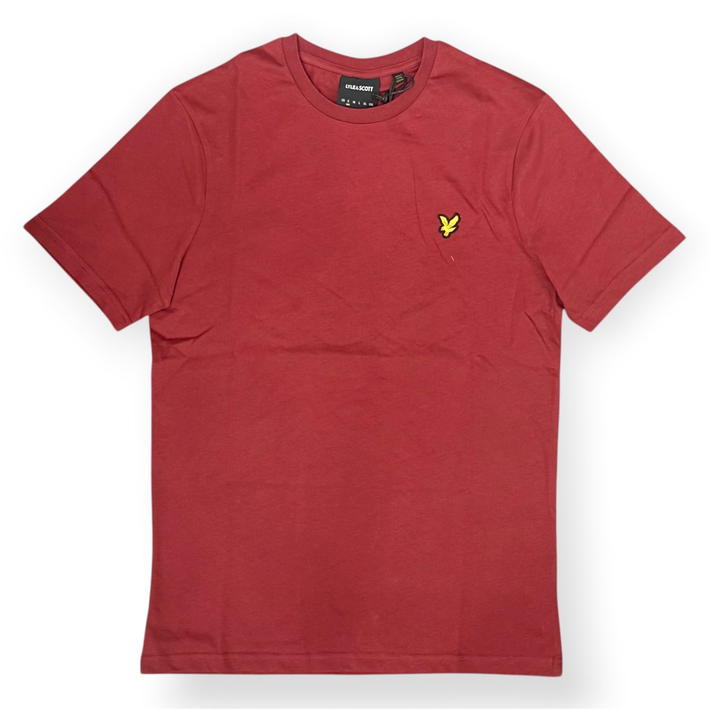 LYLE & SCOTT- T-Shirt Uomo Regular Fit, Col.Oxblood Red