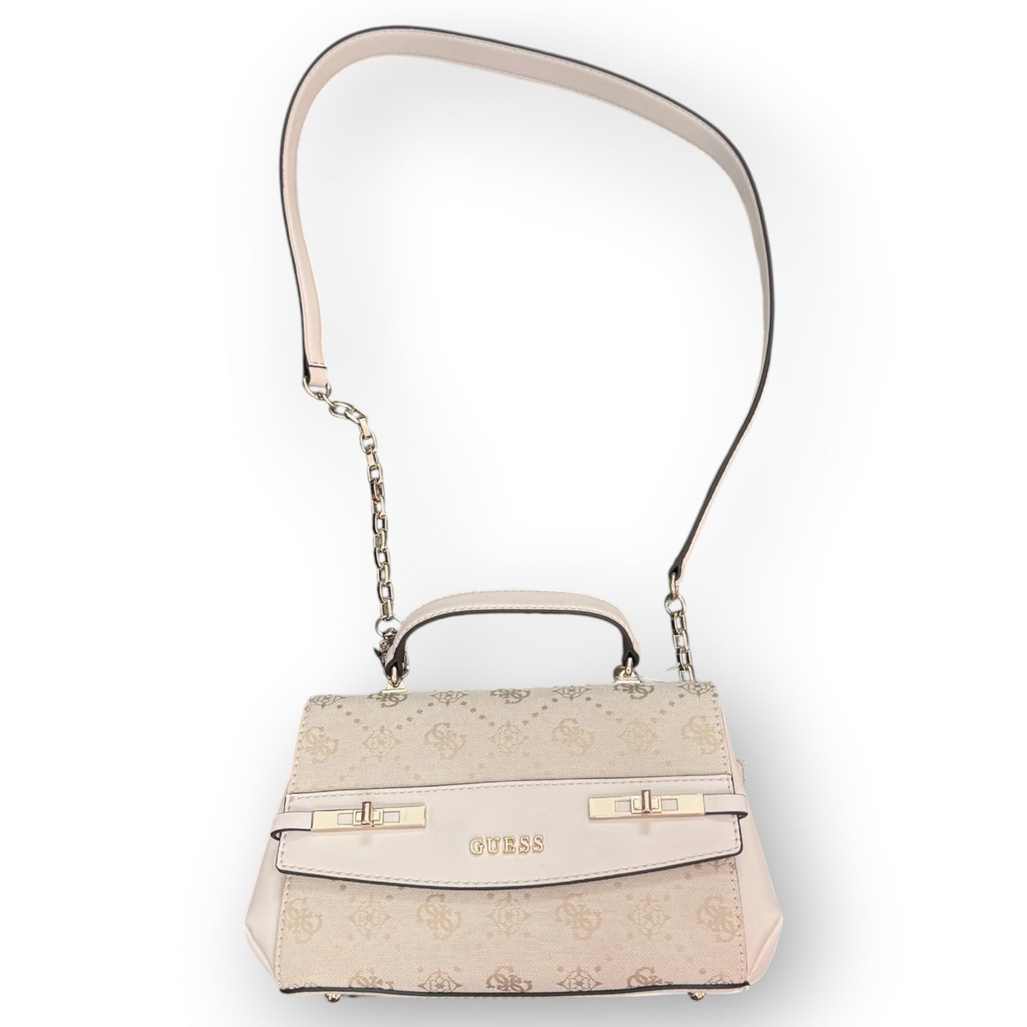 GUESS- Borsa Donna, Group:MELINDA LOGO, (dimensione piccola), Col.OFF WHITE LOGOl