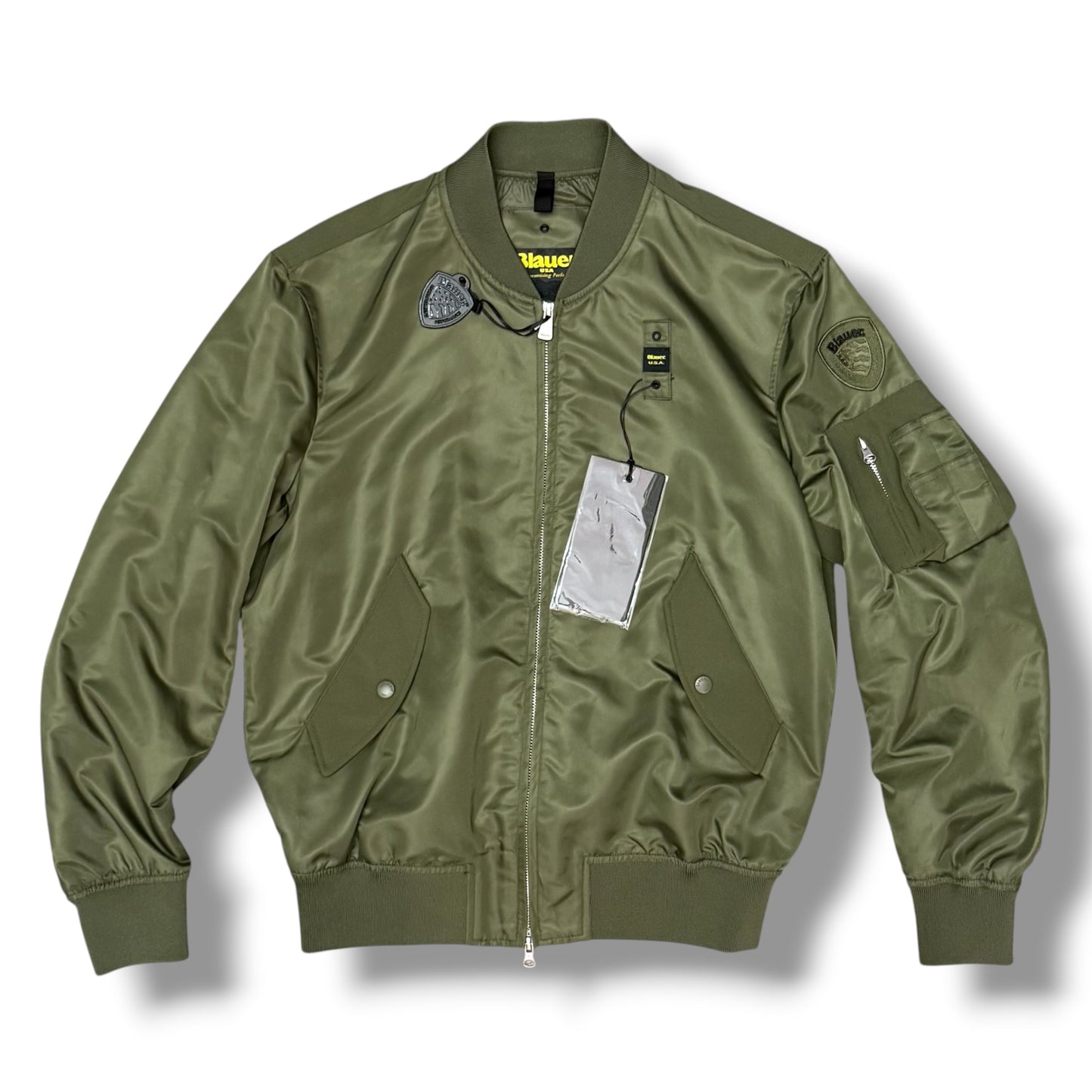 Giubbotto BLAUER Uomo, mod.bomber, Col.Verde