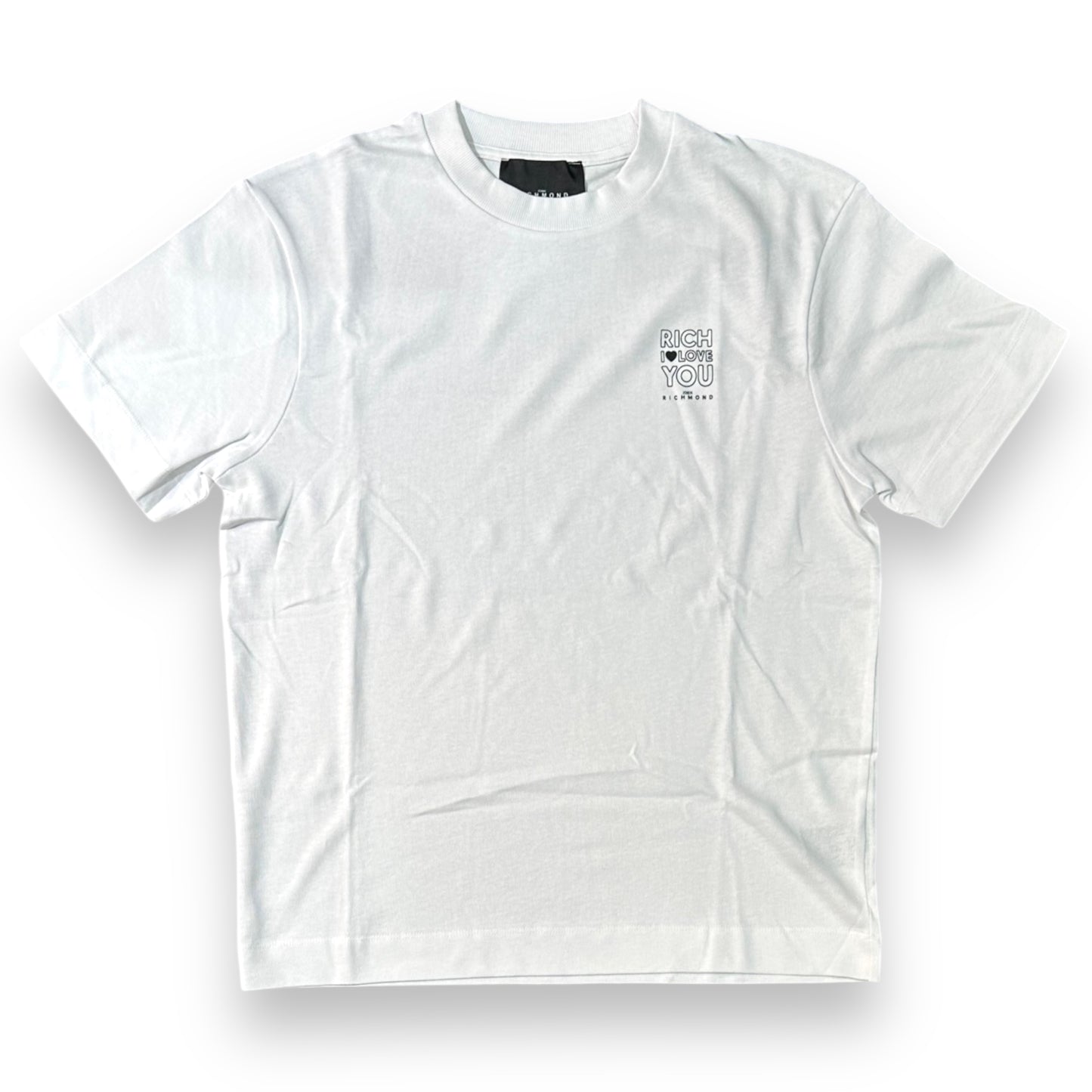 T-shirt RICHMOND Uomo, con logo lato cuore, Col.Bianco