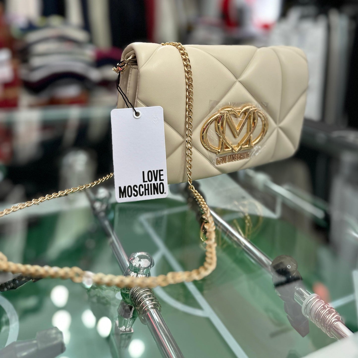 Borsa LOVE MOSCHINO, col.Crema